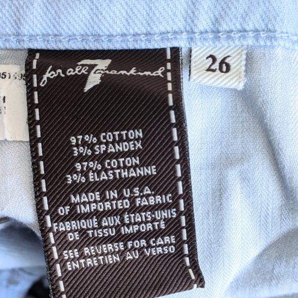 7 For All Mankind Slim Cigarette Distressed Jeans - Picture 6 of 7